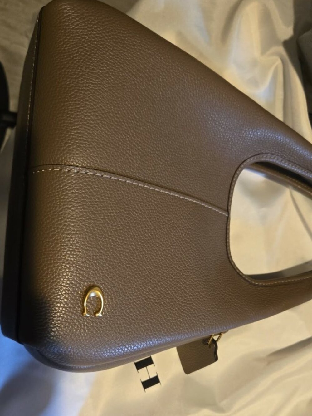 Nwt Coach Lana 23 Pebble leather, color: dark stone - Picture 7 of 11
